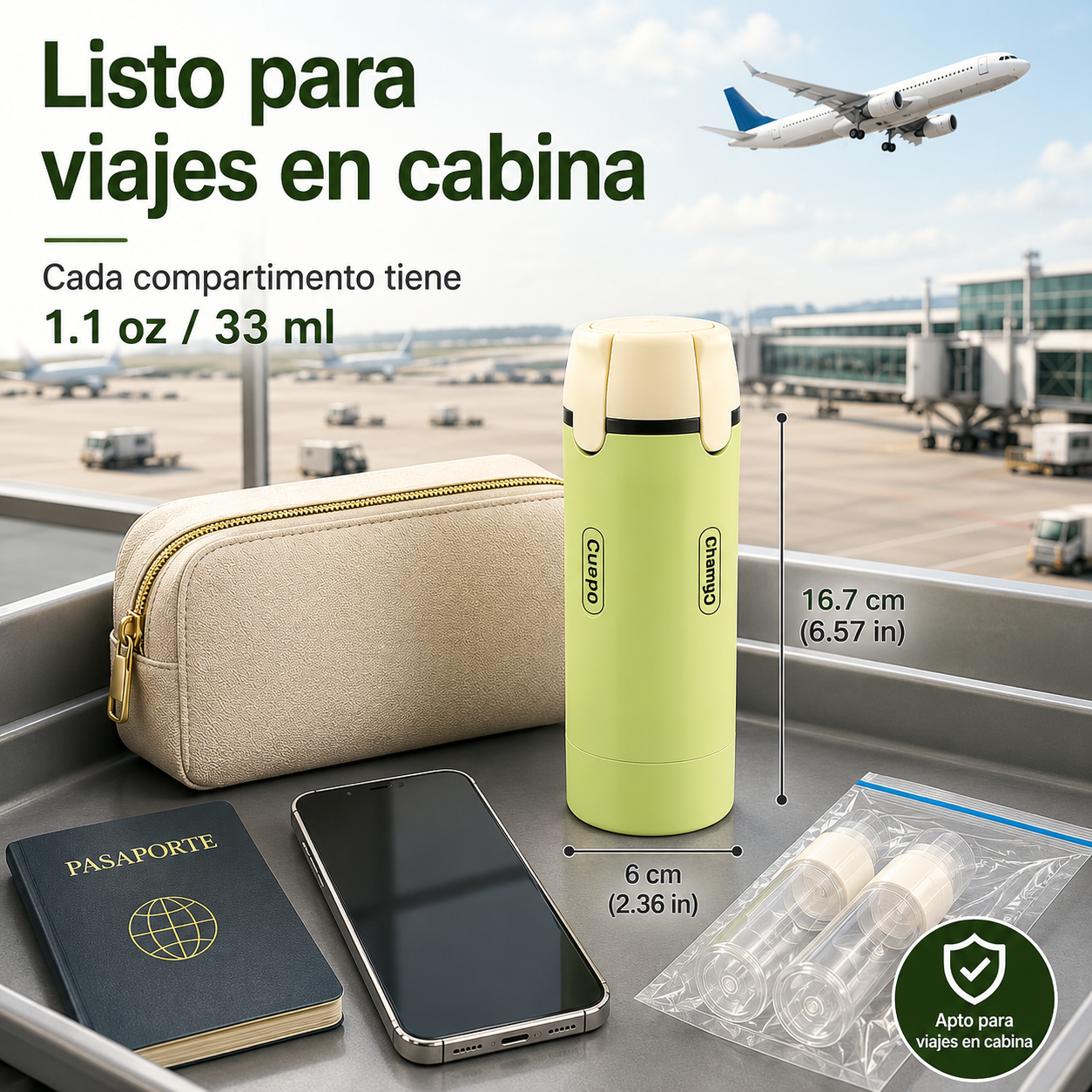 Dispensador Portátil 4 en 1