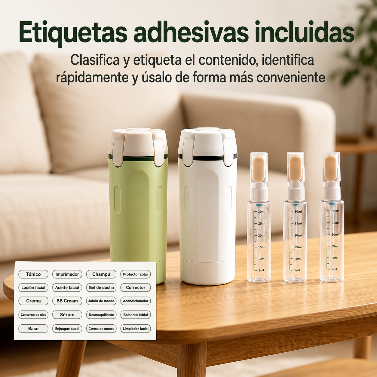 Dispensador Portátil 4 en 1